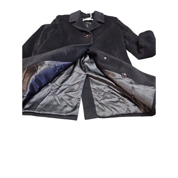 Kristen Blake Women's Black Wool Winter Coat Size 6 - Picture 6 of 9